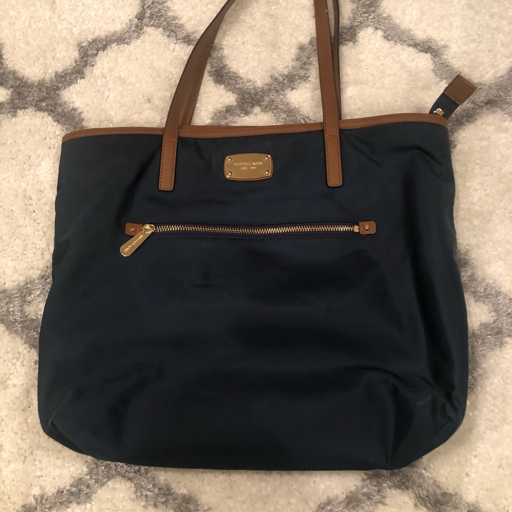 Michael Kors Navy Nylon Tote